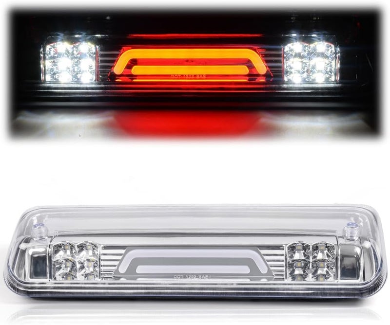 GPLUS Rear LED Third Brake Light Compatible With Ford F150 2004-2008 3RD Cargo Led Tail Lamps Clear lens Chrome Housing - Image 1